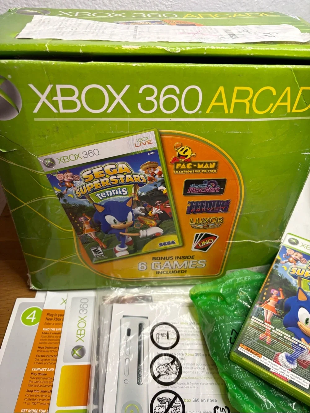 360 Arcade Console Bundle in White with Games